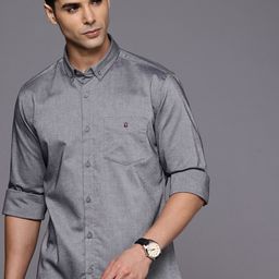Louis Philippe Sport Pure Cotton Slim Fit Floral Printed Casual Shirt-picture-7