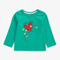 Mothercare Kids Green Cotton Printed Full Sleeves Top-image-25