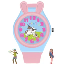 Spiky Unisex Kids Printed Dial & Straps Analogue Watch SPKEVA35_C5_PNK-49