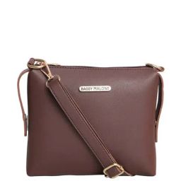 Bagsy Malone Brown Solid Medium Sling Handbag-25
