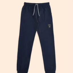 Pantaloons Junior Navy Cotton Regular Fit Trackpants-picture-34