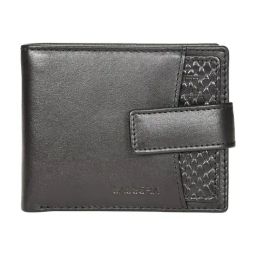 SASSORA Mistique Black Leather Small Bi-Fold Wallet for Men-picture-18