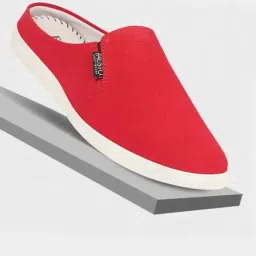 Fausto Men's Red Mule Shoes-image-11