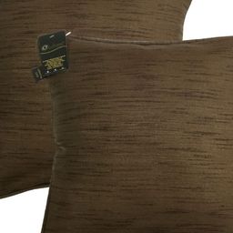 Lushomes Brown Set of 2 Square Cushion Covers image 3