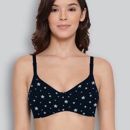 LYRA Printed Combed Cotton Wirefree Secret Support Bra with Detachable Strap-picture-20