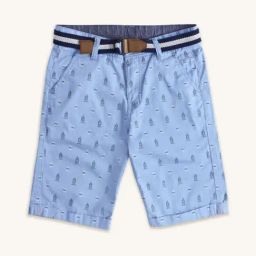 Pantaloons Junior Blue Cotton Printed Shorts-picture-39