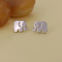 GIVA 92.5 Sterling Silver Baby Elephant Earrings for Women-image-97