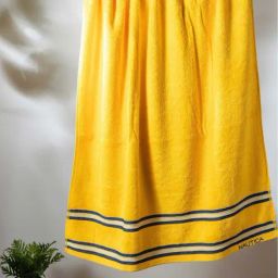 Nautica Vintage Crew Stripe Yellow Cotton 500 GSM Super Soft Zero Twist Bath Towel-17