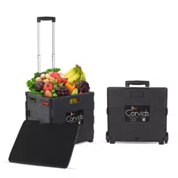 Corvids 35 Kg Capacity Plastic Foldable Basket Hand Truck CHT-SP35-image-36