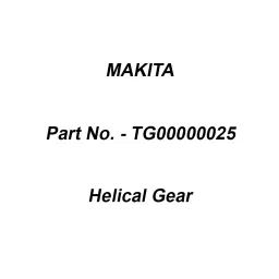 Makita Helical Gear Suitable For DHW080, Part No TG00000025-picture-22