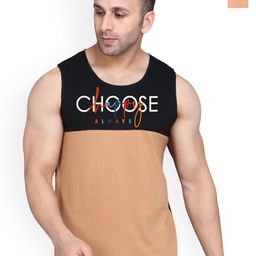 SLOWLORIS Pack Of 2 Printed Scoop Neck Gym Vests VSL26 CMB(CHS BLACKRUST)(ADV RUST)-image-47