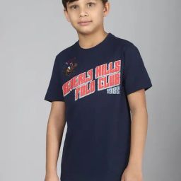 Beverly Hills Polo Club Kids Navy Blue Graphic Print T-Shirt-picture-17
