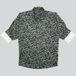 Cavio Kids Green Cotton Printed Full Sleeves Shirt-image-71