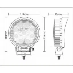 Auto Pearl 9 LED High Brightness Bumper/Roof Rails Fog Light Round Compatible For Mahindra Verito (Set of 2) image 4