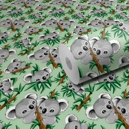 DeCorner Grey & Green Printed Self-Adhesive Wardrobe Sticker-picture-16