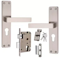 Atom MH-FORTUNE-CY-SS-OSK 204 mm Silver Satin Finish Mortise Door Handle Set with Lock Body-picture-39