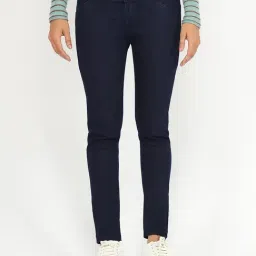 Angelfab Dark Blue Cotton Skinny Fit High Rise Jeans-picture-22