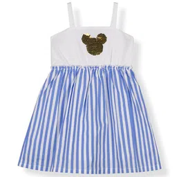 YOUNG BIRDS Kids-Girls Striped Fit & Flare Dress-47