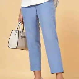 Annabelle by Pantaloons Blue Formal Trousers-image-65