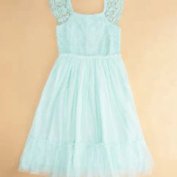 Pantaloons Junior Mint Green Embroidered Frock-picture-40