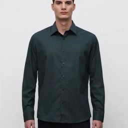 SELECTED HOMME Green Regular Fit Printed Shirt-image-35