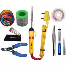 Fadman Beginner Basic Soldering Iron Kit Pack-9 25 W Simple (Flat Tip)-4