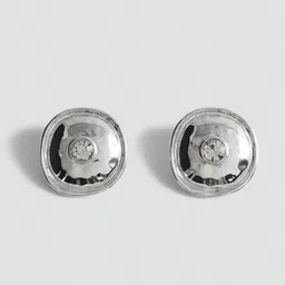 MANGO Crystal Coin Circular Studs image 1