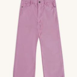 Pantaloons Junior Pink Cotton Regular Fit Trousers-picture-47