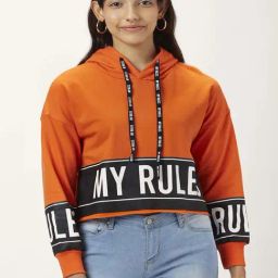 People by Pantaloons Orange Cotton Printed Sweatshirt-image-51