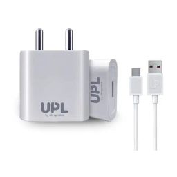 ULTRAPROLINK Volo UPL0004, 2.1A/10.5W USB Fast Charging Wall Charger with 1m Cable (White)-image-2