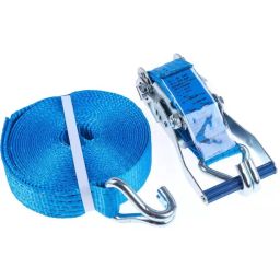 RS PRO 9m Clawhook Ratchet Strap 50 mm Wide 5000 Kg Breaking Strain, 7293013-35