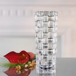 Nachtmann Bossanova Crystal Transparent Textured Glass Flower Vase-image-34