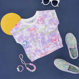 Pantaloons Junior Lilac Cotton Printed T-Shirt-picture-49