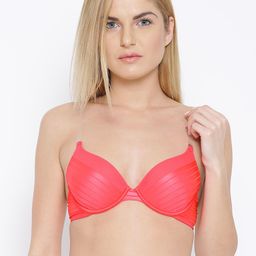 Amante Solid Padded Wired Sheer Stripes T-Shirt Bra - BRA14804-image-82