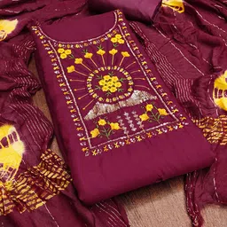 Maroosh Floral Embroidered Sequinned Unstitched Dress Material-image-30