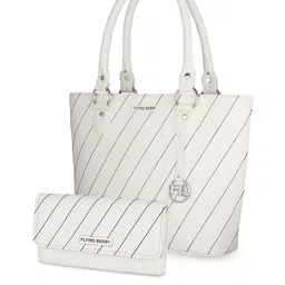FLYING BERRY Striped Structured Handheld Bag image 3