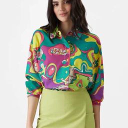 The Souled Store Green Printed Shirt-image-70
