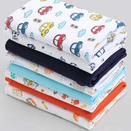 Babyhug 100% Cotton Wash Cloth Pack of 8 - Multicolor-image-27