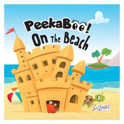 Peekabo Beach Board Book with Pictures Explore Beach Adventures Ocean Creatures Sunny Fun and Coastal Discoveries-0