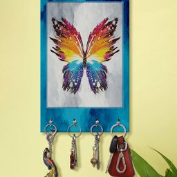 999Store Stylish Wood Wall Mount Decorative Key Holder - Butterfly-image-88