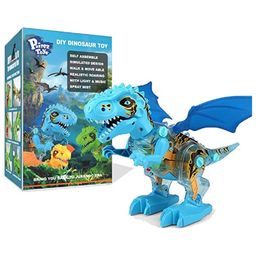 NIYAMAT DIY Take Apart Dinosaur with Smoke Spray Battery Operated Light and Sound Toys Kids Dino for Toddlers Birthday Gift (Multi Color)-12