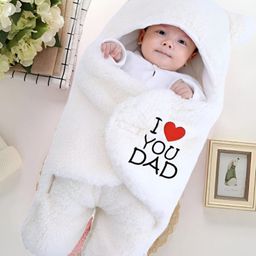 Swissberry  Baby wearable blanket Newborn combo wearable swaddle wrapper -DaD White-image-4