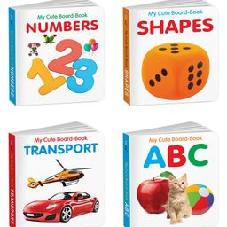 Pocket Board Book Set of ABC, Transport, Shapes and Numbers : Educational board books for babies, Preschool educational board books, Learning library for toddlers | Pack of 4 Books for kids-3