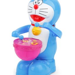 Fiddlerz Musical Drum Toy for Kids with Lights and Sound Swinging Arms Rotating Movement Battery Operated Early Learning Educational Drum Toy for Boys and Girls (Blue)-26