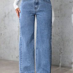 CHALODIA Women Comfort Wide Leg High-Rise Stretchable Jeans-image-71
