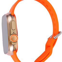 i kall IKALL W8 Smartwatch with 2.19" Display with IP68 Water Resistant, Sp02 Tracking and Wireless Charging (Multiple Sports Modes, Bluetooth Calling) (Orange) image 3