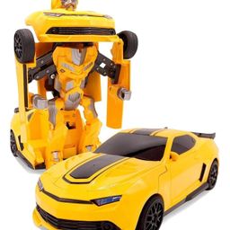 DOMENICO Bump & Go Action 2 in 1 Robot Car Toy with 3D Light and Music Transformer (Color May Vary) image 4