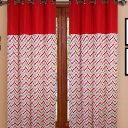 Dekor World Multicoloured Set of 2 Window Curtain-28