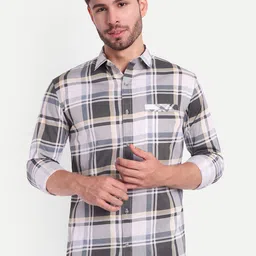 SUI DHAGA Men Comfort Buffalo Checks Opaque Checked Casual Shirt-image-67