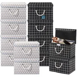 Kuber Industries Grey Set of 6 Reusable Drawer Organiser Organisers-8